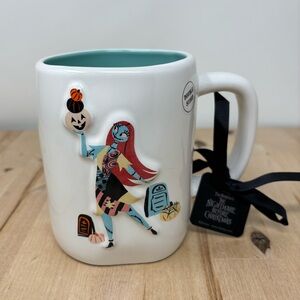 Rae Dunn Disney SCREAM QUEEN Mug Double Sided Teal Blue Interior Halloween New
